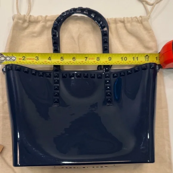 Carmen Sol NWT Navy Blue Women's Tote Bag - Picture 10 of 11